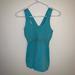 Lululemon Athletica Tops | Lululemon Blue Turquoise Crisscross Strappy Tank 4 | Color: Blue/Green | Size: 4