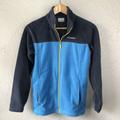 Columbia Jackets & Coats | Columbia Fleece Jacket Kids Full Zip Navy Teal L | Color: Blue/Yellow | Size: Lb