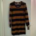 Madewell Dresses | Madewell Sweater Dress | Color: Black/Brown | Size: M