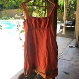 Anthropologie Dresses | Guc, Orange Cotton Sundress | Color: Orange | Size: 6