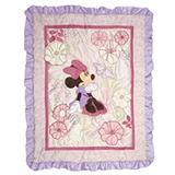 Disney Bedding | Minnie Mouse: Butterfly Dreams Quilted Comforter | Color: Pink/Purple | Size: 36in. X 45in.