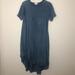 Lularoe Dresses | Lularoe Carly Swing Dress With T-Shirt Pocket | Color: Blue | Size: Xs