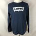 Levi's Shirts | Levi's Long Sleeve Thermal Batwing Logo Shirt- L | Color: Blue/White | Size: L