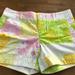 Lilly Pulitzer Shorts | Lilly Pulitzer Originals Floral Patchwork Shorts | Color: Pink/Yellow | Size: 2