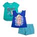 Disney Matching Sets | Disney Frozen Elsa Anna Cute 3pc Shorts Set | Color: White/Silver | Size: 2tg