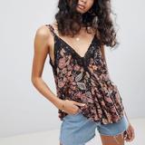 Free People Tops | Free People Nwt Infinite Love Camisole | Color: Black/Pink | Size: S