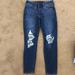 American Eagle Outfitters Jeans | American Eagle Jeans Size 4 Destroyed Dark Denim | Color: Blue | Size: 4