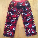 Disney Intimates & Sleepwear | Disney Mickey Mouse Pajama Sleepwear Pants Sz Med | Color: Black/Red | Size: M