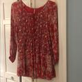 Free People Other | Free People Floral Top | Color: Orange/Purple | Size: Xs