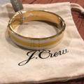 J. Crew Jewelry | Hp J Crew Yellow And White Stripes Bracelet | Color: Gold/White/Yellow | Size: Os