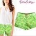 Lilly Pulitzer Shorts | Lilly P Originals Lilly’s Pad Shorts Sz 2 | Color: Green/Yellow | Size: 2