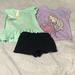 Disney Matching Sets | Little Girls Disney Shirts With Shorts | Color: Black | Size: 3tg