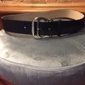Michael Kors Accessories | Michael Kors Black Belt Silver Hardware Sz Medium | Color: Black/Silver | Size: Medium