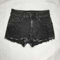 American Eagle Outfitters Shorts | High Waist American Eagle Jean Shorties | Color: Black | Size: 0