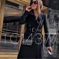 Zara Jackets & Coats | Gorgeous Zara Nwt Double Breasted Coat | Color: Black | Size: Xs