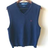 Polo By Ralph Lauren Sweaters | Like-New Polo Rl Cotton Vest | Color: Blue/Red | Size: M