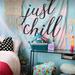 Urban Outfitters Wall Decor | Just Chill Wall Tapestry | Color: Green/Pink | Size: 50”X60”