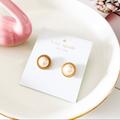 Kate Spade Jewelry | Last Onekate Spade Seaport Pearl Earrings | Color: Gold/White | Size: Os