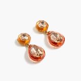 J. Crew Jewelry | J. Crew Pear-Shaped Stone Drop Earrings | Color: Orange/Pink | Size: Os