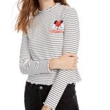 Disney Tops | Disney Junior’s Graphic Print Minnie Mouse Tee | Color: Black/White | Size: Xl