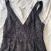 Free People Dresses | Free People Black Lace Dress | Color: Black/Silver | Size: 0