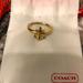 Coach Jewelry | Coach Anchor Ring | Color: Gold | Size: 8
