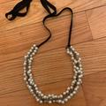 J. Crew Jewelry | Chunky J Crew Pearl Necklace | Color: Black/White | Size: Os