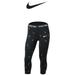 Nike Accessories | Nike Pro Girls Capri Tights | Color: Black/Silver | Size: Medium