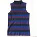 Nine West Sweaters | Nine West Metallic Black Blue Stripe Turtleneck Xs | Color: Black/Blue | Size: Xs