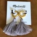 Madewell Jewelry | Madewell Lavender Tassel Earring | Color: Silver | Size: Os