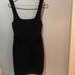 Zara Dresses | Black Zara Knit Bodycon Mini | Color: Black | Size: L