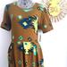 Lularoe Dresses | Lularoe Amelia 3xl Xxxl | Color: Brown/Yellow | Size: Xxxl