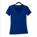 Nike Tops | New Nike: Extra Small Dri Fit Blue Short Sleeve V Neck Workout Shirt | Color: Blue | Size: S