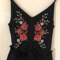 American Eagle Outfitters Other | Embroidered Romper | Color: Black/Red | Size: Sm