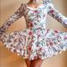 Urban Outfitters Dresses | Floral Long Sleeve Dress Urban Outfitters | Color: Pink/White | Size: 0