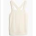 Madewell Tops | Bleached Linen Knit Apron Tank | Color: Cream/White | Size: L