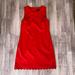 J. Crew Dresses | J. Crew Red Scalloped Hem Grommet Dress 4 | Color: Red | Size: 4