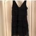 J. Crew Dresses | J. Crew Zadie Black Silk Tiered Ruffle Dress 8 | Color: Black | Size: 8