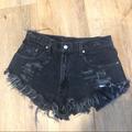 Levi's Shorts | Levis Vintage 27/28/29 Black Denim Cutoff Shorts | Color: Black | Size: 28