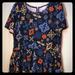 Lularoe Dresses | Lularoe Amelia. Nice Fabric | Color: Blue/Red | Size: 3x