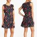 J. Crew Dresses | J. Crew | Floral Print Flutter Dress | Color: Black | Size: Xs