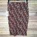 Lularoe Skirts | Lularoe (1.0) Small Cassie Abstract Print - Bnwt | Color: Blue/Brown | Size: S