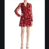 Kate Spade Dresses | Kate Spade Camelia Chiffon Floral Mini Dress 10 | Color: Red | Size: 10