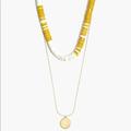 Madewell Jewelry | Madewell Market Beaded Necklace | Color: Cream/Gold | Size: Os