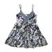 Free People Dresses | Free People Spaghetti Strap Babydoll Dress Small Floral Multi | Color: Green/Purple | Size: S