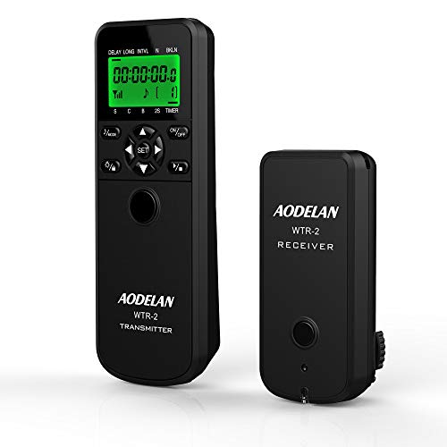 AODELAN Timer Remote Controller for Canon EOS R,RP,80D,77D,70D,250D,200D,7D series,5D series,T7,T6i,T5i,SX70 HS, Shutter Release Replace Canon TC-80N3 & RS-60