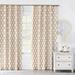 Eastern Accents Gresham Geometric Room Darkening Pinch Pleat Single Curtain Panel Metal in Brown | 108 H in | Wayfair 7V8-CUC-175-PPD