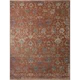 Red 18 x 0.5 in Area Rug - Lark Manor™ Febbas Square Oriental Power Loom 1'6" x 1'6" Area Rug Polyester/Polypropylene | 18 W x 0.5 D in | Wayfair