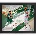 "Giannis Antetokounmpo Milwaukee Bucks Framed 20"" x 24"" 2020 NBA MVP & DPOY Collage with Team-Used Net From the 2018-19 and 2019-20 Seasons - Limited Edition of 144"