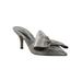 Wide Width Women's Elonna Mule by J. Renee in Pewter Glitter (Size 8 1/2 W)